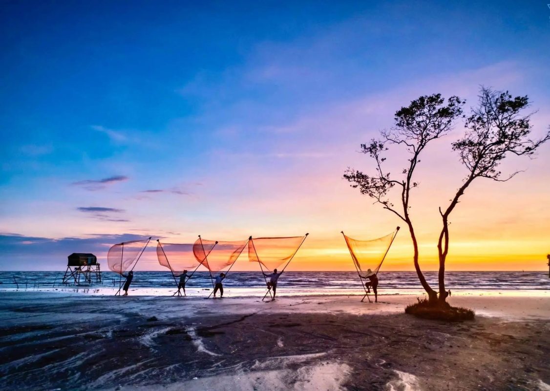 Hình ảnh bãi biển Tân Thành tại Tiền Giang
